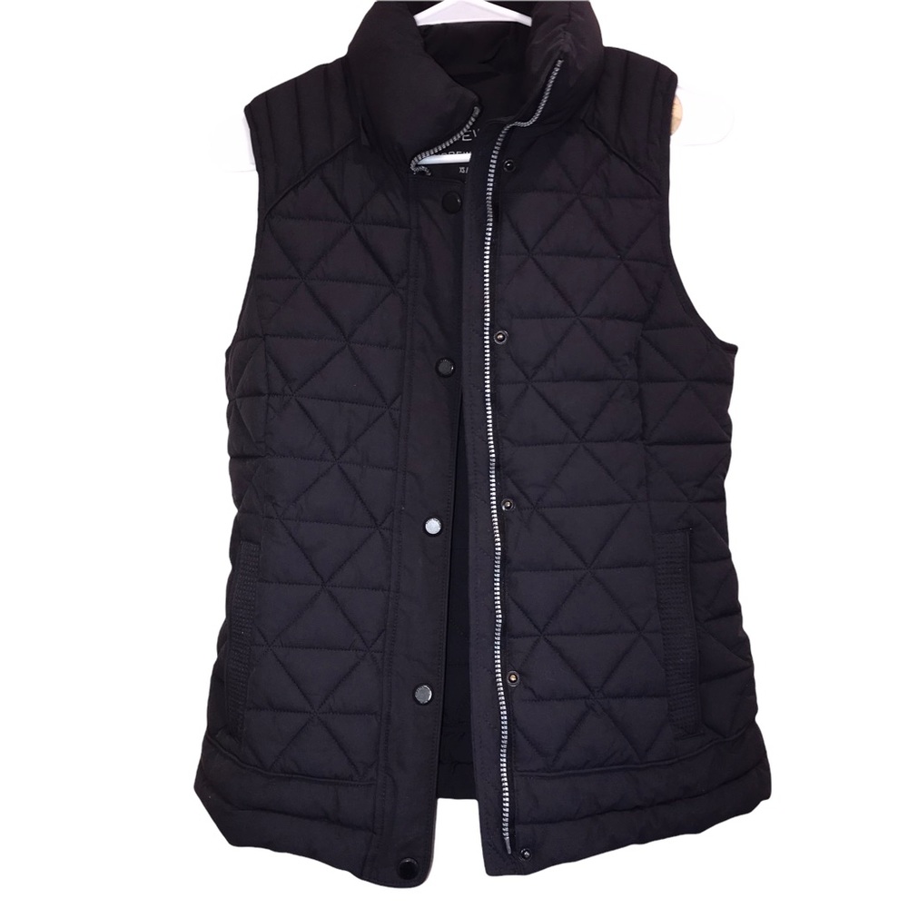 Marc New York Andrew Marc Stretch Faux Down Puffer Vest Blue Size XS Full Zip